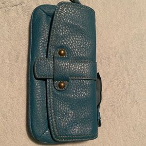 blue wallet